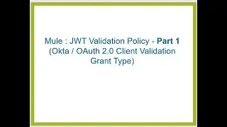JWT Validation Policy - Part 1