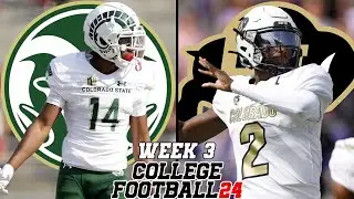 Colorado State vs Colorado | Week 3 Simulation | NCAA Football 24