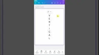 How to make vertical text in Canva Mobile 