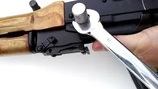 installation on the shutter handle of the button ak-71-100-saiga Armakon. кнопка армакон