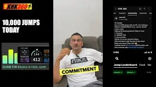10,000 jumps Jump Rope Workout - using the Crossrope AMP Handles & the Crossrope APP 