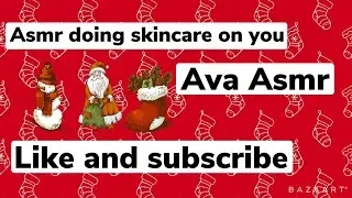 Asmr doing skincare on you FAST! Ava ASMR