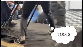 Arrogant Arm Wrestler Farts and Falls Off Stage 