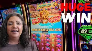 Big Win on Wild Surf Slot Machine at Red Rocks Casino Las Vegas