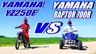 YAMAHA YZ250F VS. YAMAHA RAPTOR 700R!