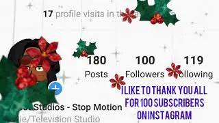 Thanks for 100 Followers on Instagram