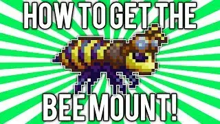 Terraria 1.2.4: Bee Mount! (Honeyed Goggles Summoning Item) @demizegg
