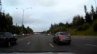 Mr Oblivious, how NOT to merge four lanes on freeway