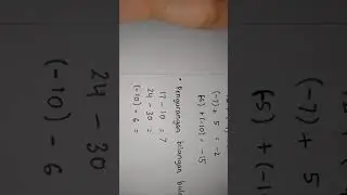 MATERI 1 MENGENAL BILANGAN BULAT KELAS VII SMPN 3 TANJUNG RAJA