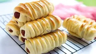 Easy and Soft Hotdog/Sausage Rolls for both kids and adults. Lunch box idea