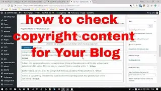 How to check if your blog contents are copyrighted or not?