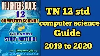 12th standard computer science chapter 1 to 4 study material