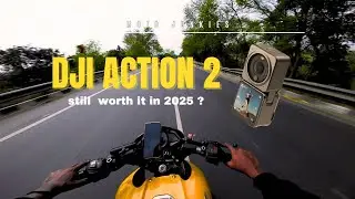 DJI Action 2 still worth it in 2025 ? | best cinematic moto vlogging setup under 15000 | #motovlog