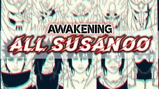 ALL SUSANOO awakening  : ULTIMATE NINJA STORM 4 gameplay