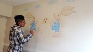 COMO PINTAR🤫 la HABITACION de nuestro bebe 🧒🐣 ideas para DECORAR el HOGAR 😎MURALES INFANTILES 👶🐣🌿🐤