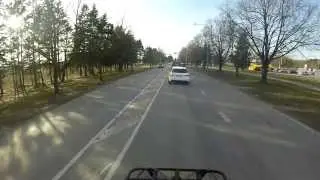 на квадроцикле #7  по городу Cf500-2a