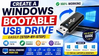 How To Create a Bootable Usb Flash Drive For Windows 7/8/10
