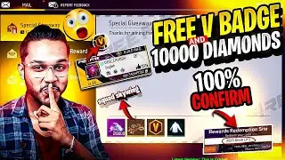 Free V Badge And 10,000 Diamonds Redeem Code 🥳