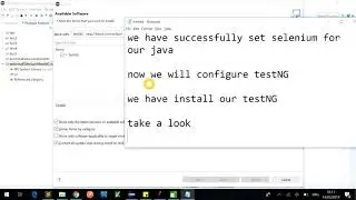 How to Install Selenium Webdriver and TestNG framework for Java