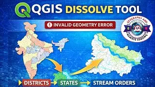 Dissolve Tool in QGIS | District to State Boundary | River Order Dissolve Tutorial