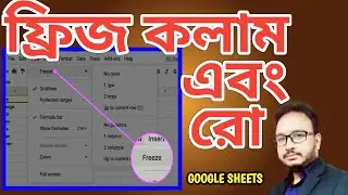 Freeze Multiple Rows and or Columns in Excel and Google Sheets | Freeze Panes and View Option