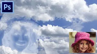 Create Face In Clouds | Add Clouds to a Photo in Photoshop  | Put an image in a cloud in Photoshop