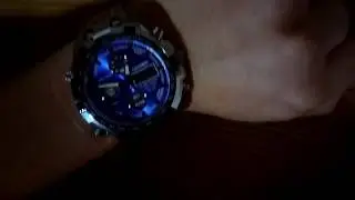 Quamer SD-165 Dual Movt Male Watch (Blue) - Gearbest.com