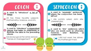 COLON AND SEMICOLON | Writing & Composition | ELC