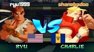 Street Fighter Alpha 2 - ryu1999 (USA) VS (BAR) shanebadoo  (Fightcade2/FT5)