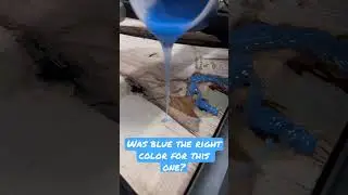 Hickory with blue epoxy?