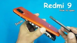 How to Open Redmi 9 Back Panel & Remove Fingerprint Sensor/ Redmi 9 Disassembly