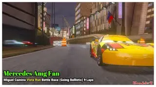 Cars 2 The Video Game | Miguel Camino - Battle Race (Going Ballistic) | Vista Run 9 Laps