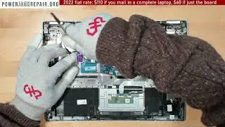 How to fix repair a broken power jack on Acer Spin 3 Series N19W2 SP314-54N laptop charge port