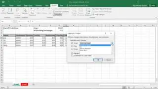 Highlighting Changes in Excel