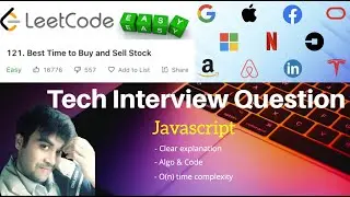 Best Time to Buy and Sell Stock - 121 Leetcode Javascript Solution