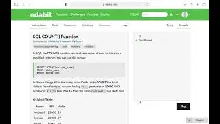 Python Function: SQL COUNT() Function