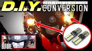 DIY- Step by step Stock Bulb to LED Conversion (Honda XRM 125) #diy
