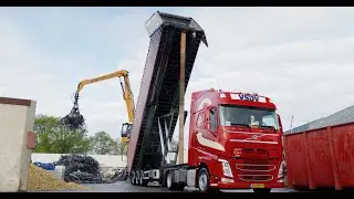 Onze steillader chauffeur Bert is niet bang voor hoogtes!