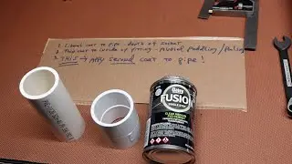 Oatey Fusion Single Step PVC Cement DON'T FORGET THIS STEP!