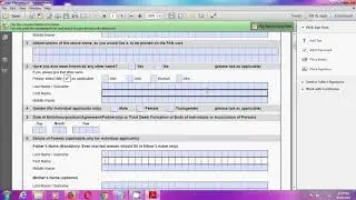 New Pan Card Fillable PDF Form