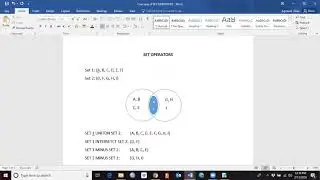 SQL 101: 4. Concept of SET OPERATORS - Part 3