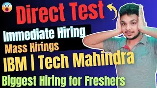 Direct Test | IBM Biggest Hiring 2024 Batch | OFF Campus Drive | 2021 | 2022 | 2023 | 2024 Batch