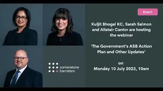 Anti-Social Behaviour: The Government's Action Plan and other updates