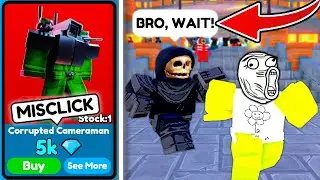 😲 Bro Missed the PRICE MISTAKE on His Corrupted Cameraman! 😂 Lucky Opencase 💸 - Toilet Tower Defense