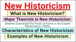 New Historicism-What is New Historicism|Full Explanation in Hindi/Urdu