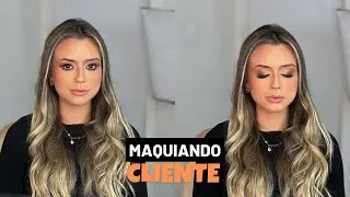 Maquiando cliente esfumado marrom | Milena Bottega