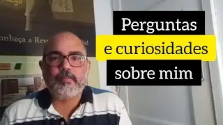 Perguntas e curiosidades sobre mim e projetos de formação de professores.