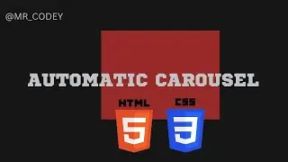 Automatic Carousel Using HTML and CSS || 