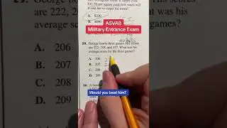 ASVAB Arithmetic Reasoning #29 Question Walk Through