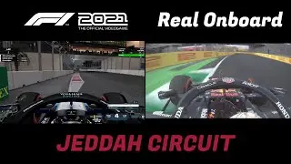 Jeddah Circuit F1 2021 Game VS Real Life Comparison